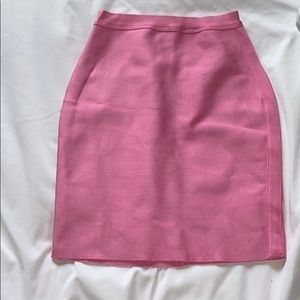Baby pink bandage skirt